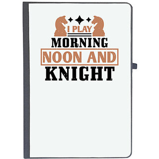                       UDNAG Ruled Notebook Diary 'Chess | i play morning noon and knight', [A5 80Pages 80GSM]                                              