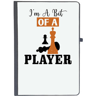                       UDNAG Ruled Notebook Diary 'Chess | im a bit of a player', [A5 80Pages 80GSM]                                              