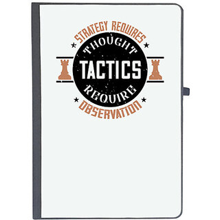                       UDNAG Ruled Notebook Diary 'Chess | Strategy requires thought, tactics require observation', [A5 80Pages 80GSM]                                              