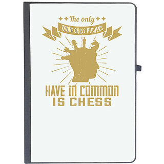                       UDNAG Ruled Notebook Diary 'Chess | The only thing chess players have in common is chess', [A5 80Pages 80GSM]                                              