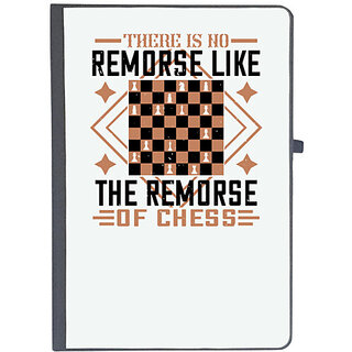                       UDNAG Ruled Notebook Diary 'Chess | There is no remorse like the remorse of chess', [A5 80Pages 80GSM]                                              