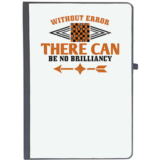                      UDNAG Ruled Notebook Diary 'Chess | Without error there can be no brilliancy', [A5 80Pages 80GSM]                                              