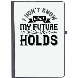                       UDNAG Ruled Notebook Diary 'Couple | I dont know what my future holds', [A5 80Pages 80GSM]                                              