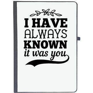                       UDNAG Ruled Notebook Diary 'Couple | I have always known it was you', [A5 80Pages 80GSM]                                              