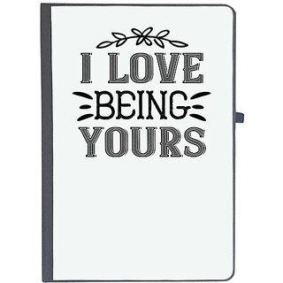                       UDNAG Ruled Notebook Diary 'Couple | I love being yours', [A5 80Pages 80GSM]                                              