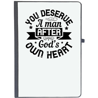                      UDNAG Ruled Notebook Diary 'Couple | You deserve a man after own heart', [A5 80Pages 80GSM]                                              