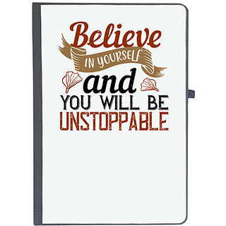                       UDNAG Ruled Notebook Diary 'Cooking | believe in yourself and you will be unstoppable', [A5 80Pages 80GSM]                                              