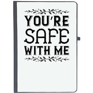                       UDNAG Ruled Notebook Diary 'Couple | Youre safe with me', [A5 80Pages 80GSM]                                              