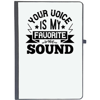                       UDNAG Ruled Notebook Diary 'Couple | Your voice is my favorite sound', [A5 80Pages 80GSM]                                              