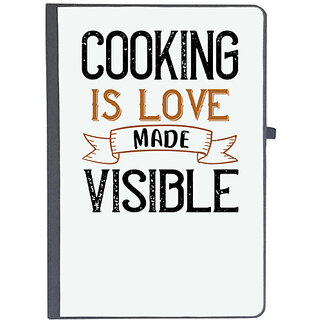                       UDNAG Ruled Notebook Diary 'Cooking | cooking is love made visible', [A5 80Pages 80GSM]                                              