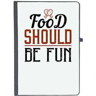                       UDNAG Ruled Notebook Diary 'Cooking | Food should be fun', [A5 80Pages 80GSM]                                              