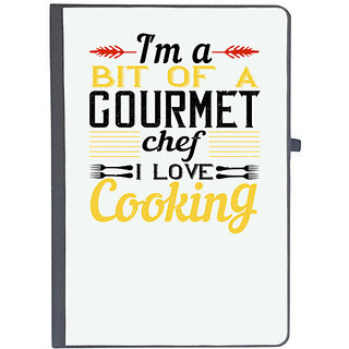                      UDNAG Ruled Notebook Diary 'Cooking | I'm a bit of a gourmet chef. I love cooking', [A5 80Pages 80GSM]                                              