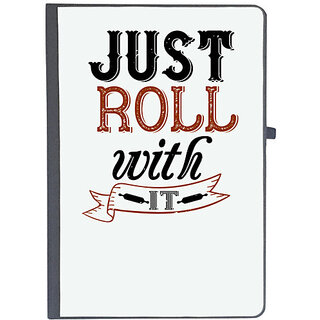                      UDNAG Ruled Notebook Diary 'Cooking | just roll with it', [A5 80Pages 80GSM]                                              