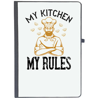                       UDNAG Ruled Notebook Diary 'Cooking | my kitchen my rules', [A5 80Pages 80GSM]                                              