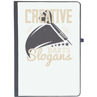                       UDNAG Ruled Notebook Diary 'Dart | Creative Darts Slogans', [A5 80Pages 80GSM]                                              