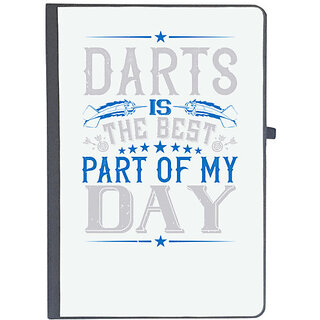                       UDNAG Ruled Notebook Diary 'Dart | darts is the best part of my day', [A5 80Pages 80GSM]                                              