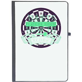                       UDNAG Ruled Notebook Diary 'Dart | players know how to score', [A5 80Pages 80GSM]                                              