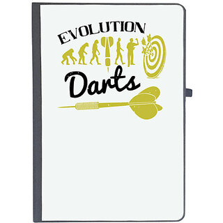                       UDNAG Ruled Notebook Diary 'Dart | Evolution darts', [A5 80Pages 80GSM]                                              