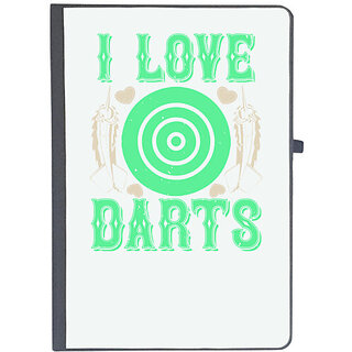                       UDNAG Ruled Notebook Diary 'Dart | I Love Darts', [A5 80Pages 80GSM]                                              