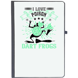                       UDNAG Ruled Notebook Diary 'Dart | I love poison dart frogs', [A5 80Pages 80GSM]                                              