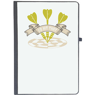                       UDNAG Ruled Notebook Diary 'Dart | Id Hit That', [A5 80Pages 80GSM]                                              