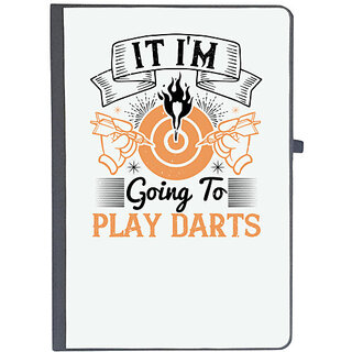                       UDNAG Ruled Notebook Diary 'Dart | It i'm going to play darts', [A5 80Pages 80GSM]                                              