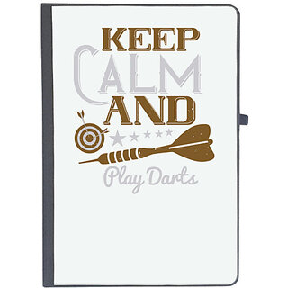                       UDNAG Ruled Notebook Diary 'Dart | keep calm and play darts', [A5 80Pages 80GSM]                                              