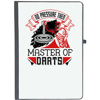                       UDNAG Ruled Notebook Diary 'Dart | No pressure then master of darts', [A5 80Pages 80GSM]                                              