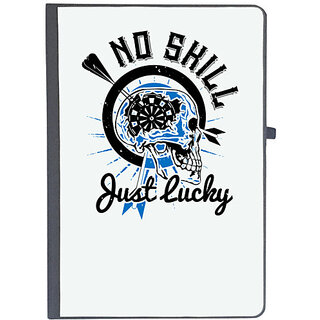                       UDNAG Ruled Notebook Diary 'Dart | No skill Just Lucky', [A5 80Pages 80GSM]                                              