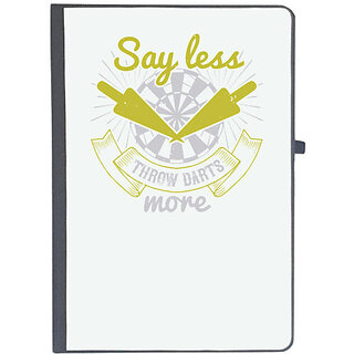                       UDNAG Ruled Notebook Diary 'Dart | Say less throw darts more', [A5 80Pages 80GSM]                                              