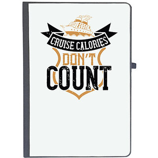                       UDNAG Ruled Notebook Diary 'Girls trip | cruise calories don't count', [A5 80Pages 80GSM]                                              