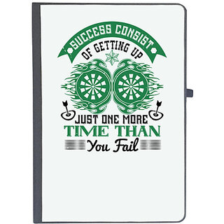                       UDNAG Ruled Notebook Diary 'Dart | Success consist of getting up just one more time than you fail', [A5 80Pages 80GSM]                                              