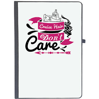                       UDNAG Ruled Notebook Diary 'Girls trip | cruise hair don't care', [A5 80Pages 80GSM]                                              