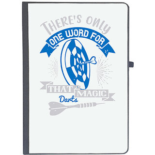                       UDNAG Ruled Notebook Diary 'Dart | There's only one word for that magic darts', [A5 80Pages 80GSM]                                              