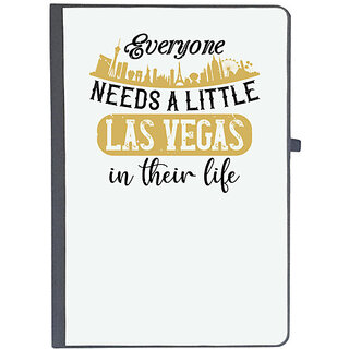                       UDNAG Ruled Notebook Diary 'Girls trip | everyone needs a little las vegas in their life', [A5 80Pages 80GSM]                                              