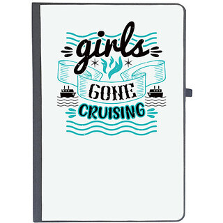                       UDNAG Ruled Notebook Diary 'Girls trip | girls gone cruising', [A5 80Pages 80GSM]                                              
