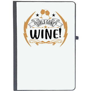                       UDNAG Ruled Notebook Diary 'Girls trip | girls gone wine!', [A5 80Pages 80GSM]                                              