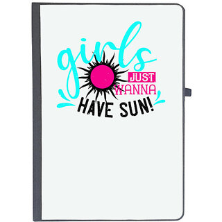                       UDNAG Ruled Notebook Diary 'Girls trip | girls just wanna have sun!', [A5 80Pages 80GSM]                                              