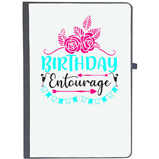                       UDNAG Ruled Notebook Diary 'Girls trip | birthday entourage', [A5 80Pages 80GSM]                                              