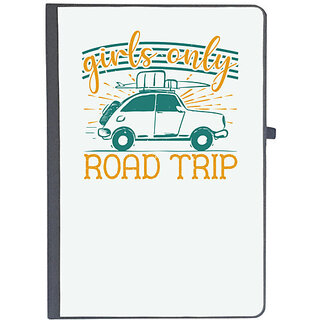                       UDNAG Ruled Notebook Diary 'Girls trip | girls only road trip', [A5 80Pages 80GSM]                                              