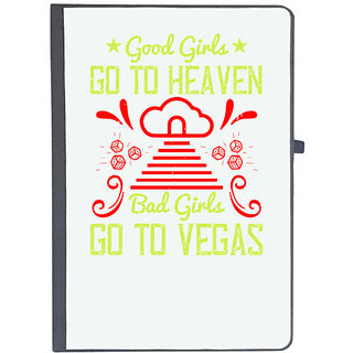                       UDNAG Ruled Notebook Diary 'Girls trip | good girls go to heaven bad girls go to vegas', [A5 80Pages 80GSM]                                              