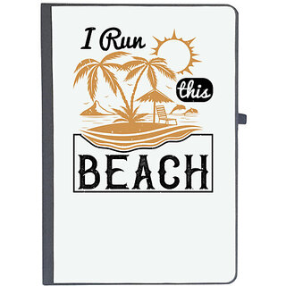                       UDNAG Ruled Notebook Diary 'Girls trip | i run this beach', [A5 80Pages 80GSM]                                              