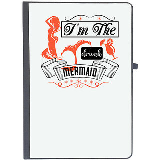                       UDNAG Ruled Notebook Diary 'Girls trip | i'm the drunk mermaid', [A5 80Pages 80GSM]                                              