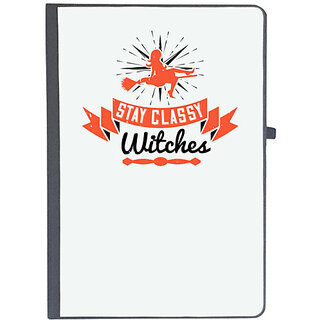                       UDNAG Ruled Notebook Diary 'Girls trip | stay classy witches', [A5 80Pages 80GSM]                                              