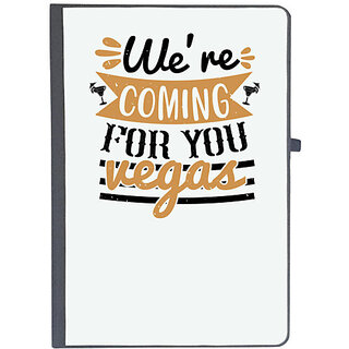                       UDNAG Ruled Notebook Diary 'Girls trip | we re coming for you vegas', [A5 80Pages 80GSM]                                              