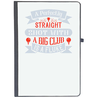                       UDNAG Ruled Notebook Diary 'Golf | A perfectly straight shot with a big club is a fluke', [A5 80Pages 80GSM]                                              