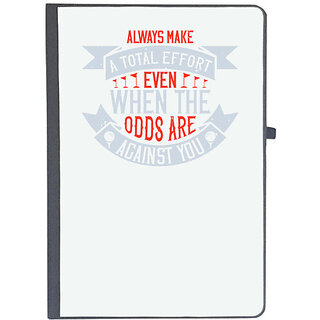                       UDNAG Ruled Notebook Diary 'Golf | Always make a total effort, even when the odds are against you', [A5 80Pages 80GSM]                                              