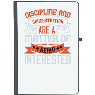                       UDNAG Ruled Notebook Diary 'Golf | Discipline and concentration are a matter of being interested', [A5 80Pages 80GSM]                                              