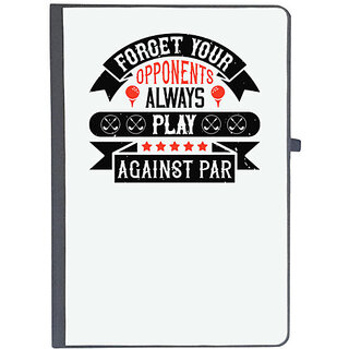                       UDNAG Ruled Notebook Diary 'Golf | Forget your opponents; always play against par', [A5 80Pages 80GSM]                                              