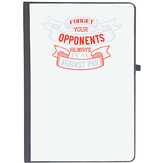                      UDNAG Ruled Notebook Diary 'Golf | Forget your opponents; always play against parr', [A5 80Pages 80GSM]                                              